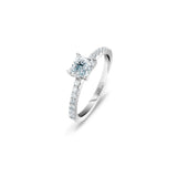 Promise 18K White Gold Ring N°13 w. Diamonds