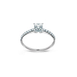 Promise 18K White Gold Ring N°13 w. Diamonds