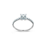 Promise 18K White Gold Ring N°14 w. Diamonds