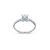 Promise 18K White Gold Ring N°15 w. Diamonds