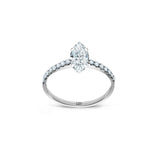 Promise 18K White Gold Ring N°17 w. Diamonds