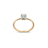 Promise 18K Gold Ring N°19 w. Diamond