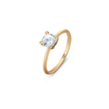 Promise 18K Gold Ring N°25 w. Diamond