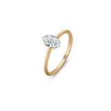 Promise 18K Gold Ring N°26 w. Diamond