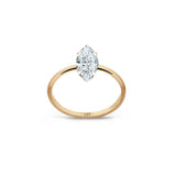 Promise 18K Gold Ring N°27 w. Diamond