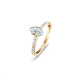 Promise 18K Gold Ring N°33 w. Diamonds