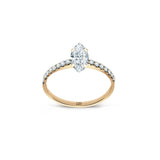 Promise 18K Gold Ring N°33 w. Diamonds
