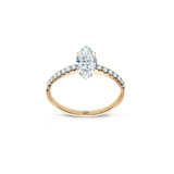 Promise 18K Gold Ring N°34 w. Diamonds