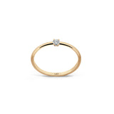 Promise 18K Gold Ring N°36 w. Diamond