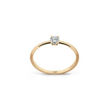 Promise 18K Gold Ring N°38 w. Diamond