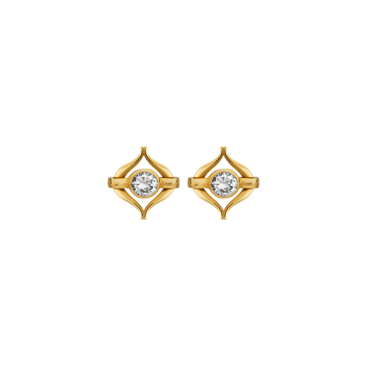 Eboris Link 18K Gold Earring w. Lab-Grown Diamond