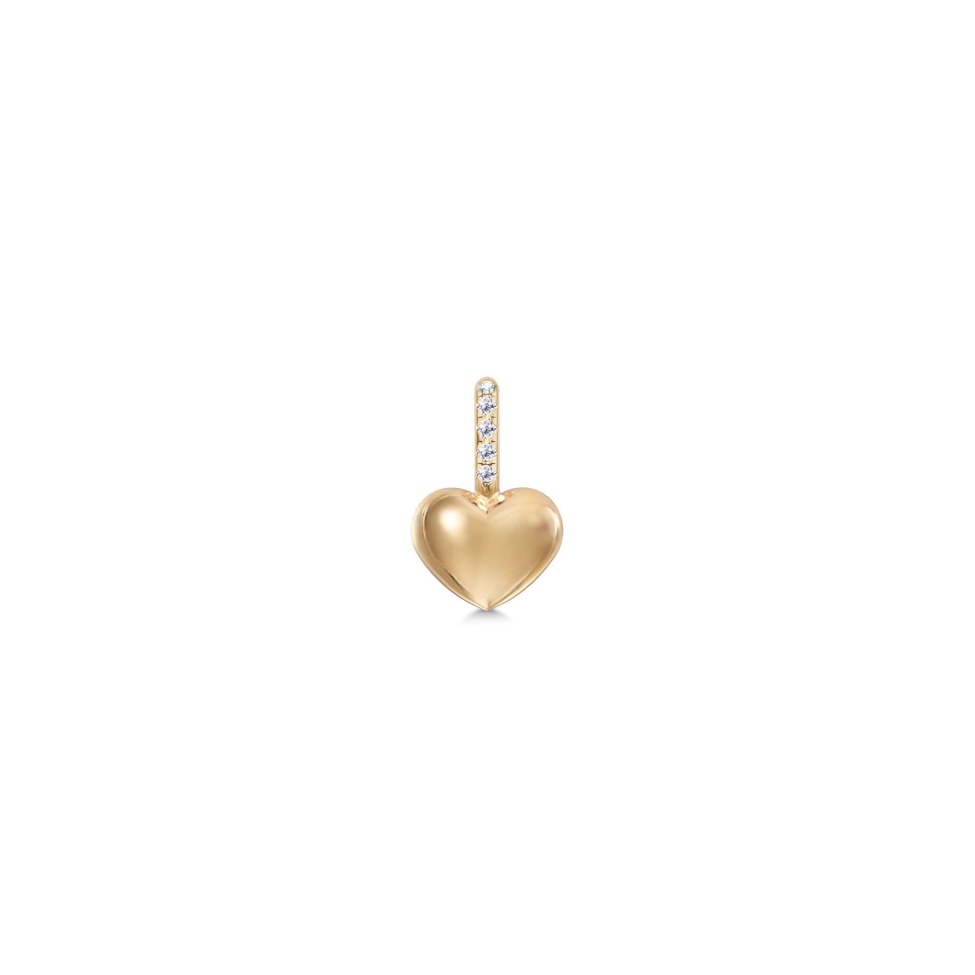 Pure Love 14K Gold Pendant w. Diamonds