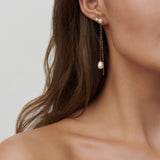 Purity Chain 14K Gold Earring Pendant