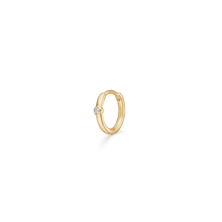 Purity Mini 14K Guld Ørering m. Diamant