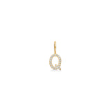 My Q 18K Gold Pendant w. Diamonds