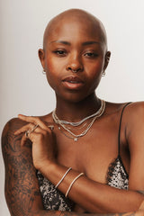 Quartet 14K Gold Necklace w. Diamonds