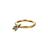 Belle 0.20ct Coffee 18K Gold & Whitegold Ring w. Diamond