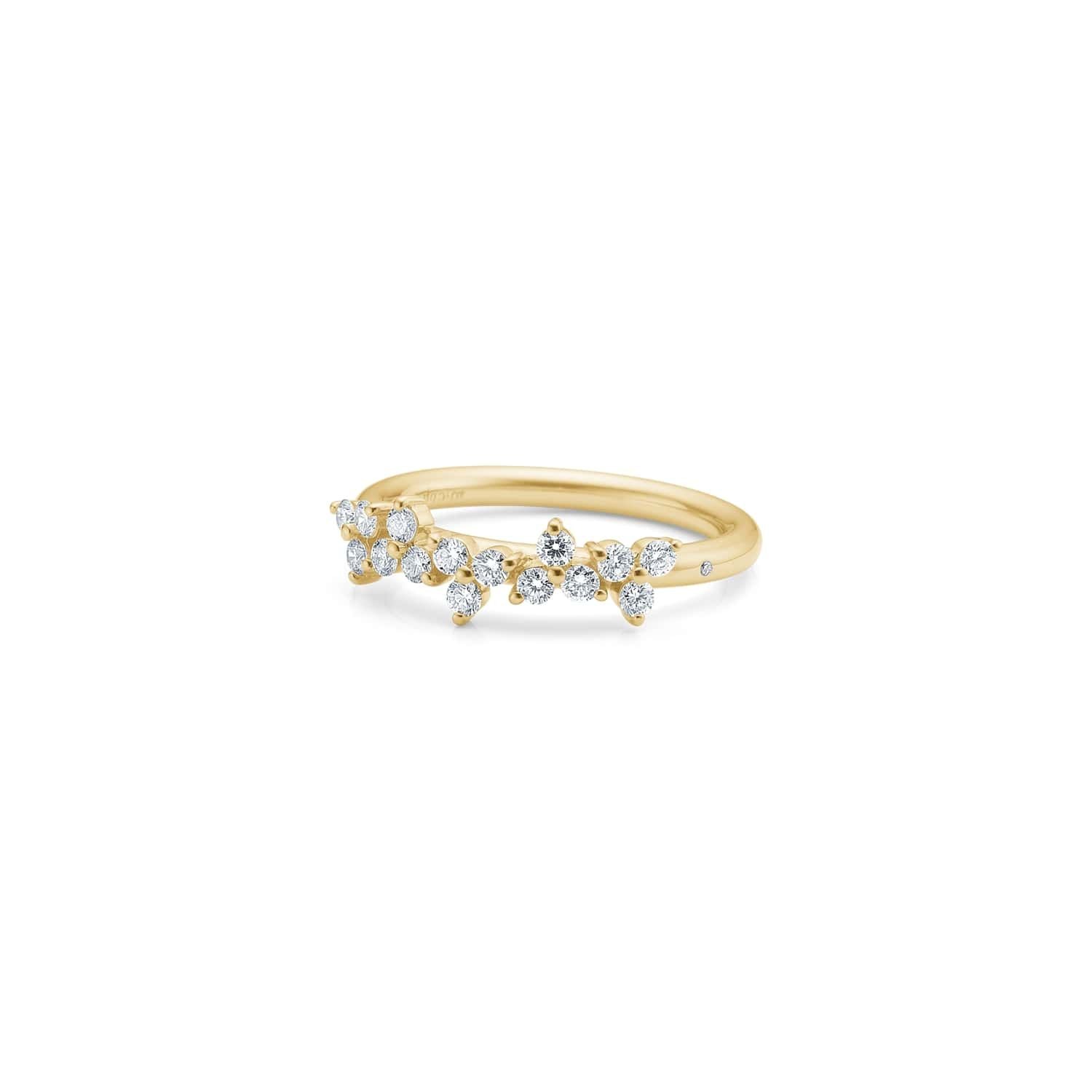 Fryd Goldring aus 18K mit 16 Diamanten