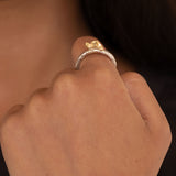 Ringo Turtle 18K Gold & Silver Ring