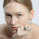 Nubo Heart Silver Earrings
