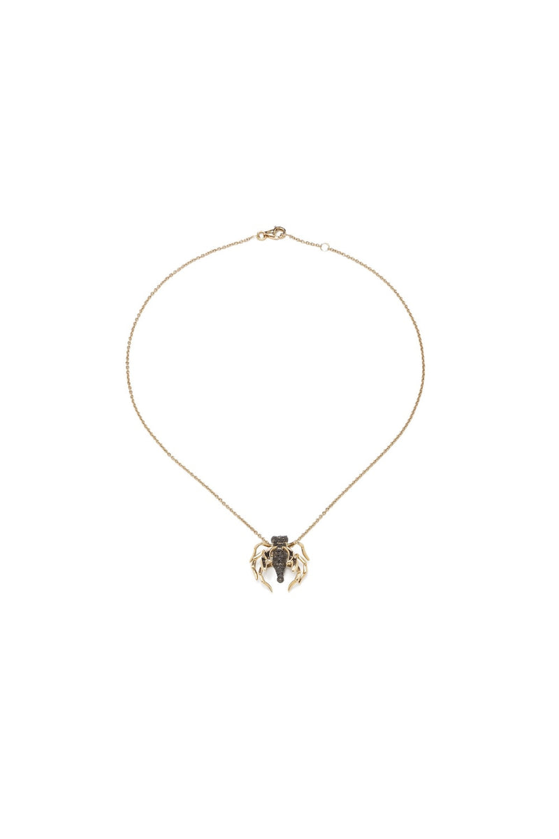 Avispa 18K Gold Necklace w. Diamond