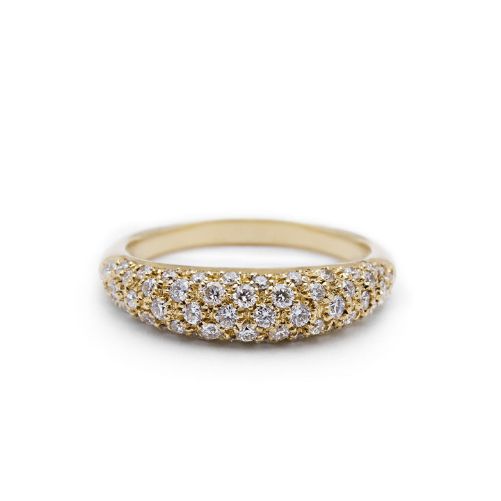 Reflection 18K Gold, Whitegold or Rosegold Ring w. Lab-Grown Diamonds