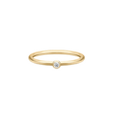 Finesse Clear Gold Plated Ring w. Zirconia
