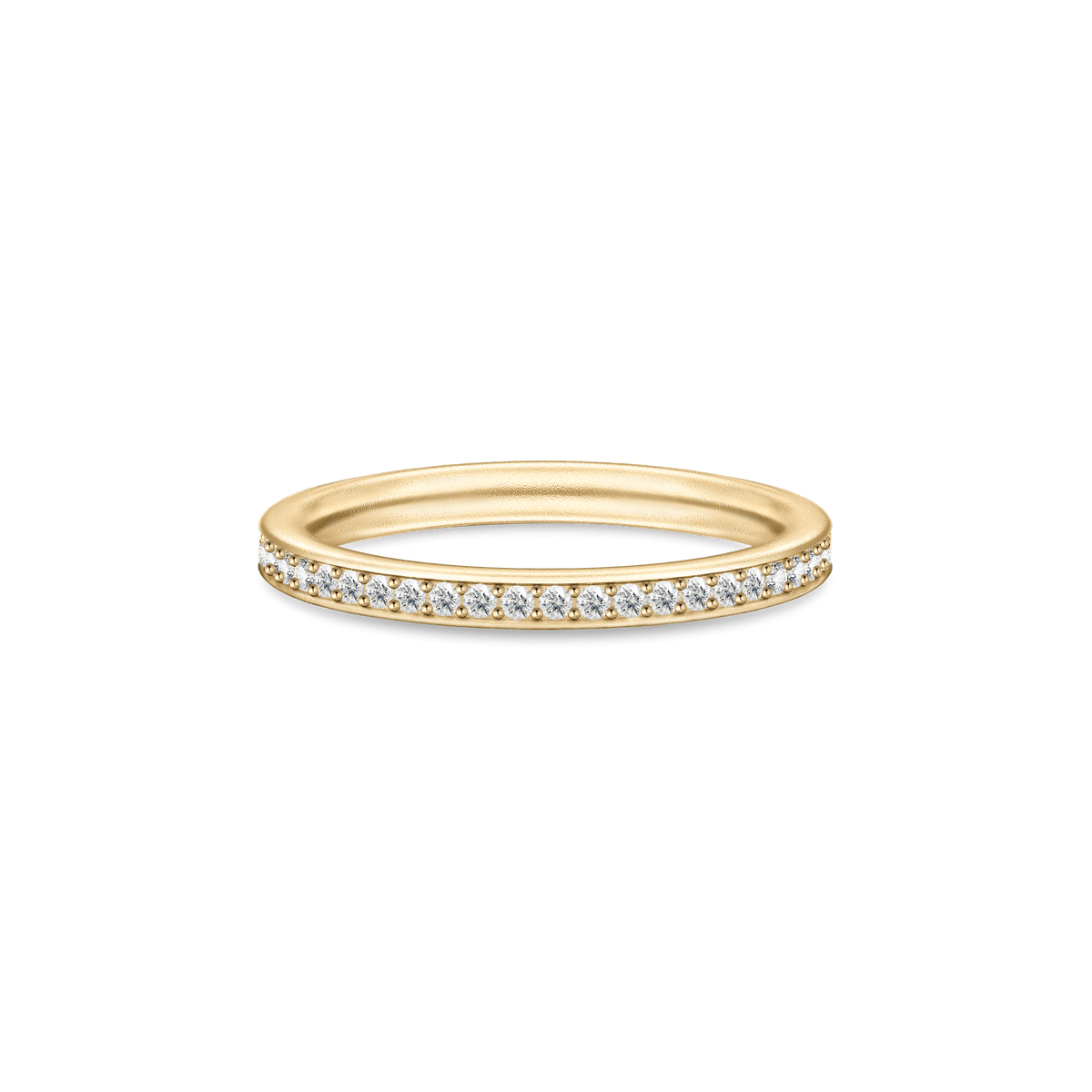 Infinity Clear Gold Plated Ring w. Zirconia