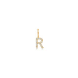 My R 18K Gold Pendant w. Diamonds