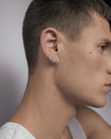 Rainbow 6 14K Gold Huggie w. Lab-Grown Diamonds