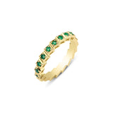 Rhea 18K Gold Ring w. Emeralds