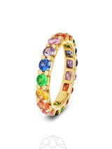 Regenbogen Sapphire Chunky 18k Gold Ring