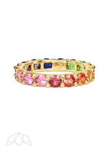 Regenbogen Sapphire Chunky Gradient 18k Goldring