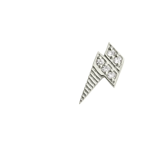 Alexa Fine Jewelry | Roaring Thunder 18K Whitegold Stud w. Diamond