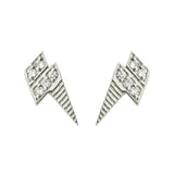 Roaring Thunder 18k Weißgold Stud w. Diamant