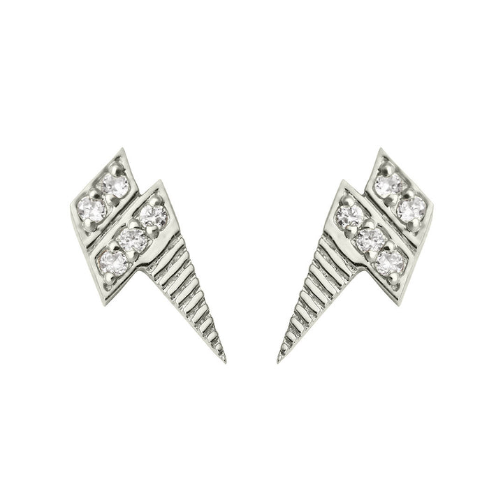 Roaring Thunder 18k Weißgold Stud w. Diamant