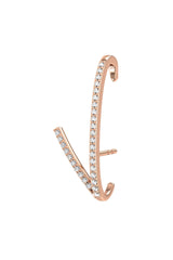 Romance 18K Rosaguld Ørering m. Lab-Grown Diamanter