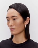 Roppongi Drop Gold Plated Earring w. Zirconia