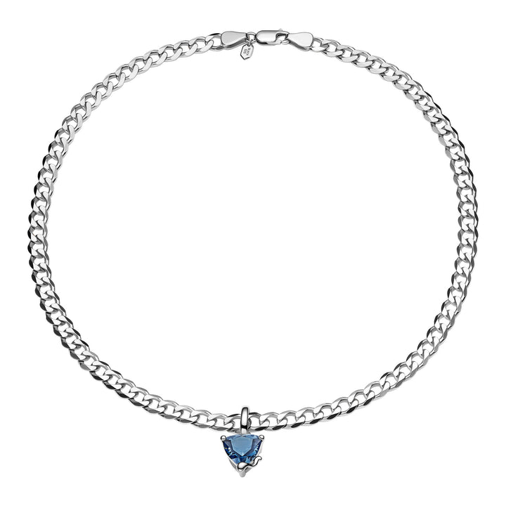 Roppongi Ramune Silver Necklace w. Nanogem Stone