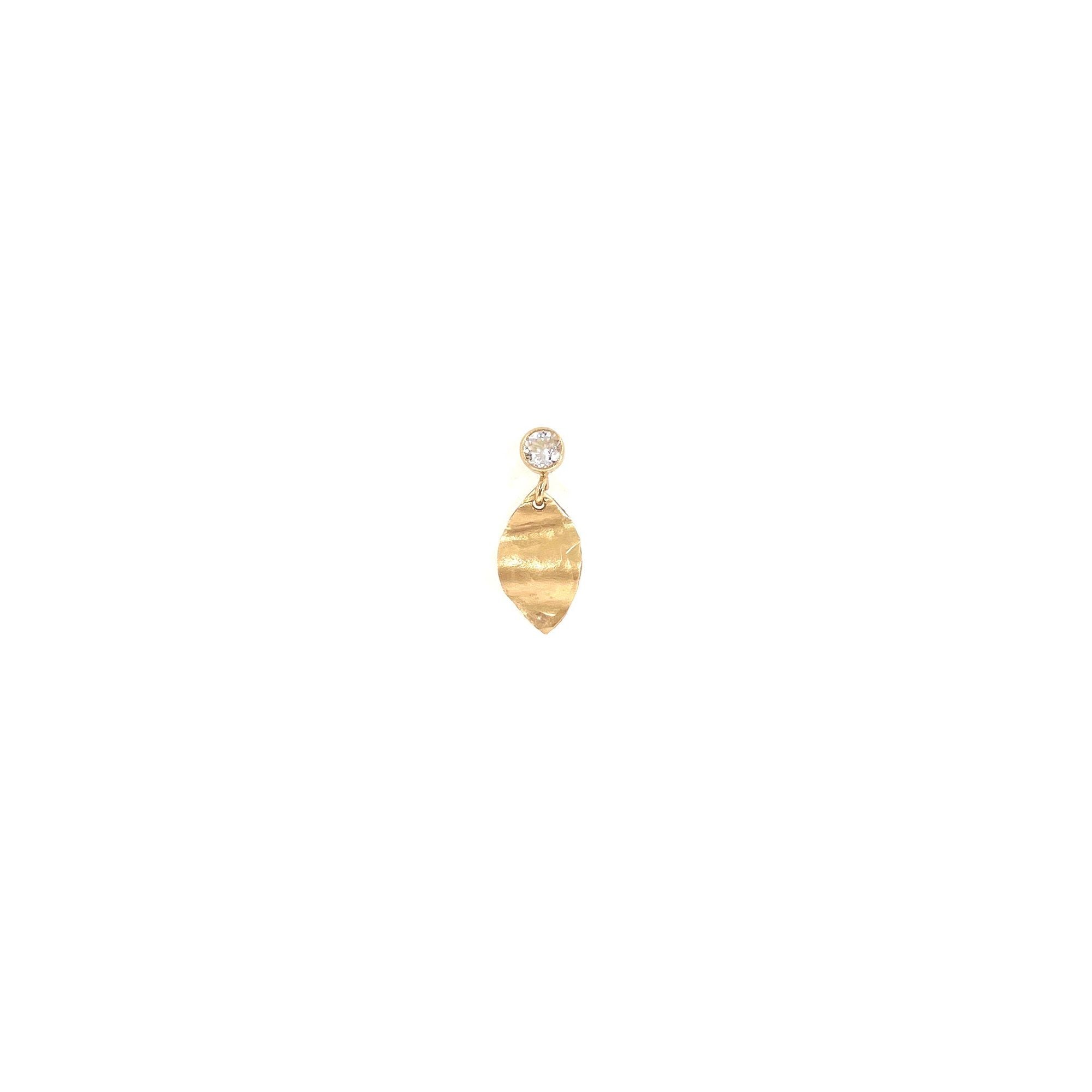 Rosa 14K Goldfilled Stud w. Topaz