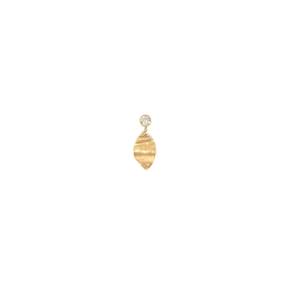 Rosa 14K Goldfilled Stud w. Topaz