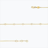 5 Stone 18K Gold Bracelet w. Diamonds