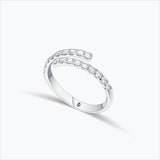Initha 18K White Gold Ring w. Diamonds