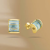 Karura 18K Gold Earrings w. Aquamarine