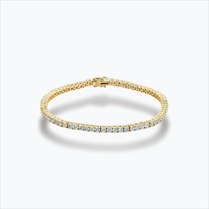 Tennis 18K Goldarmband w. Diamanten