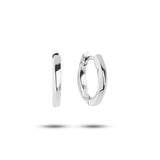 The Twist small Silver Hoop