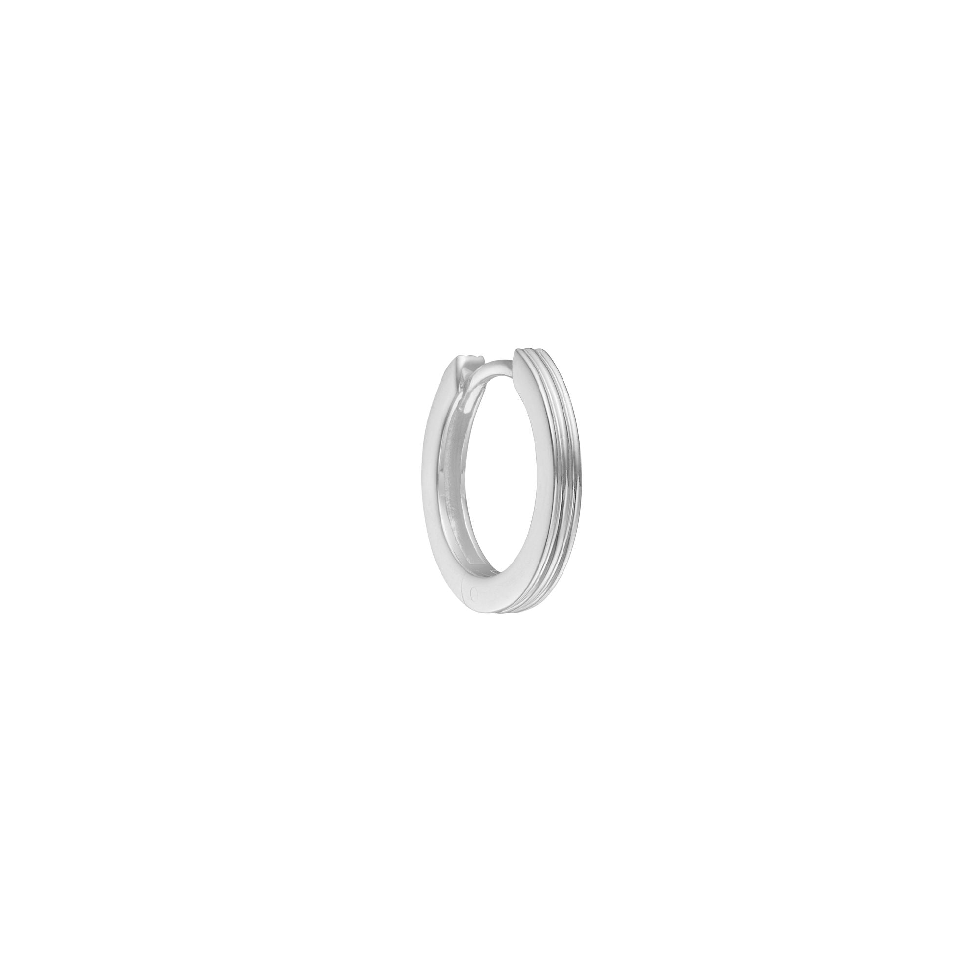 Unicorn small Silver Hoop