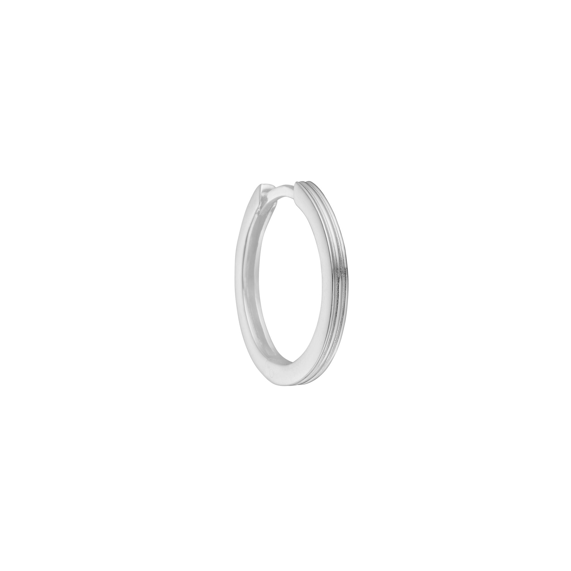 Unicorn medium Silver Hoop