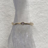 SHOOTING STAR 14K Gold Ring w. Pink Sapphire
