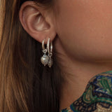 Byzantine medium Silver Hoop